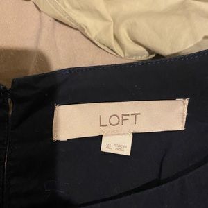 Loft Nwot long sleeve embroidered blouse